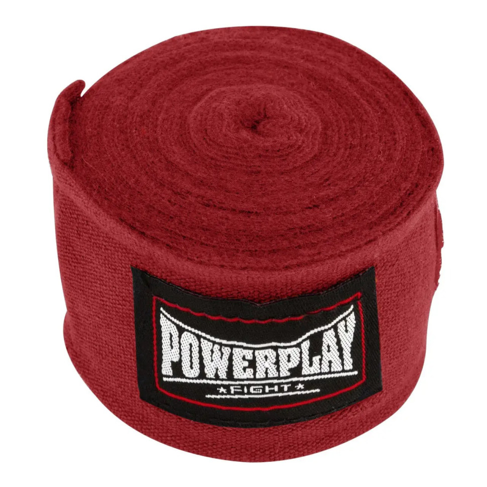 Бинти для боксу PowerPlay PP_3046_4m_Red, Червоні (4м)