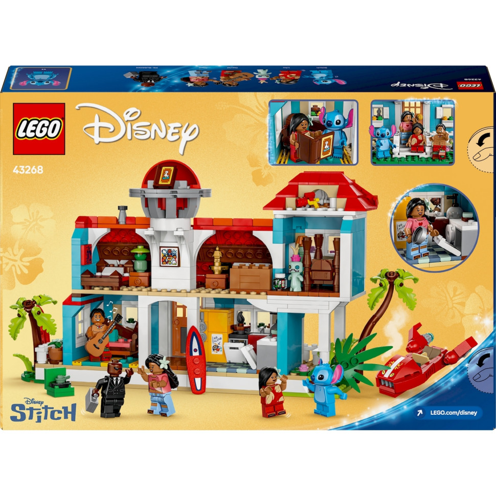 Конструктор LEGO Disney Classic Пляжный дом Лило и Стич 43268, 834 детали