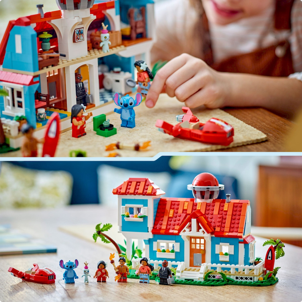 Конструктор LEGO Disney Classic Пляжный дом Лило и Стич 43268, 834 детали