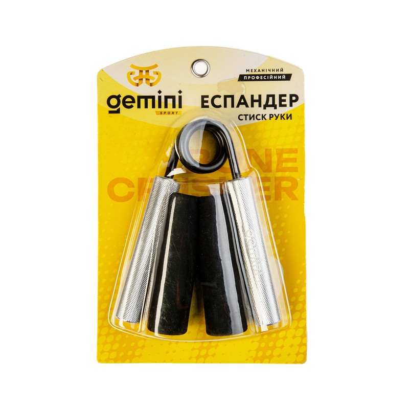 Професійний еспандер кистьовий Bone Crusher Gemini Sport GI-4125-150LB навантаження 68кг