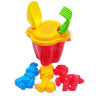 Набор для песочницы "Колокольчик №1" Colorplast 0978 ведерко, лопатка, грабли