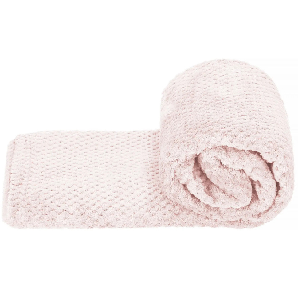 Плед-покрывало Extra Soft Springos HA7094 светло-розовый 150x200 см