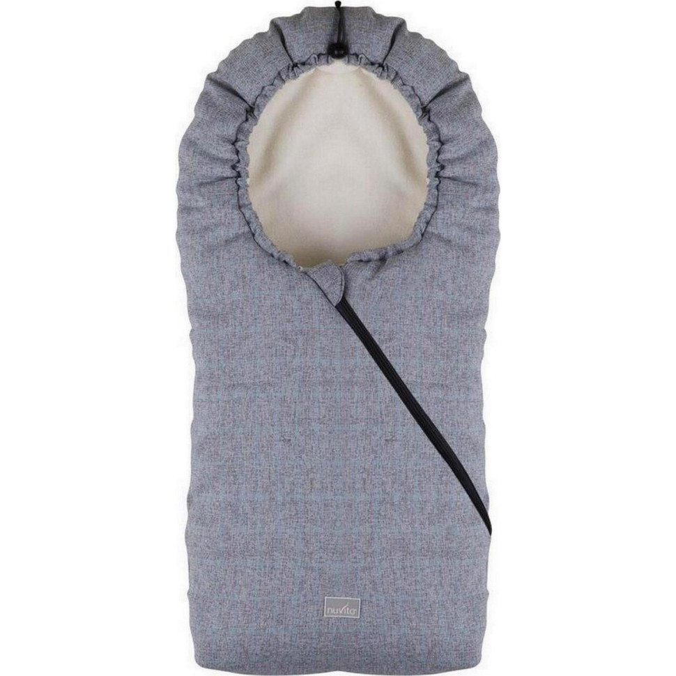 Зимовий конверт NUVITA 9235 Ovetto POP клітчастий блакитний/бежевий NV9235OVPOPSKYBLUE