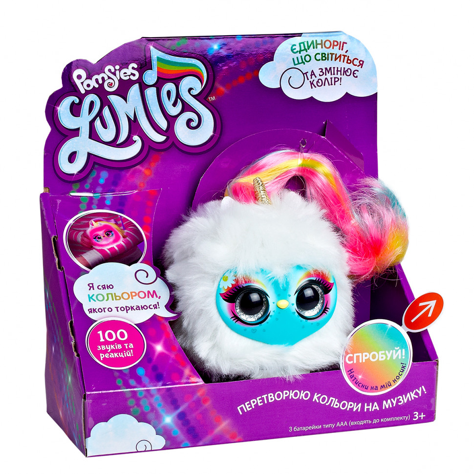 Игровой Набор С Интерактивным Единорогом Pomsies Lumies - Спаркл Pomsies 02248-S