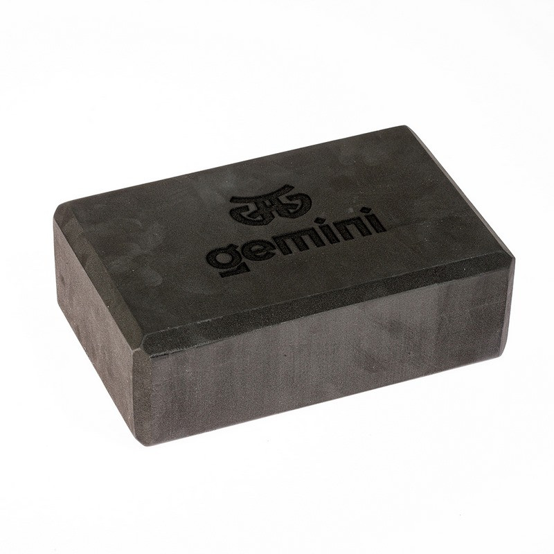 Блок для йоги Gemini Sport GВ001-BK 23х15х7,5 см, чорний