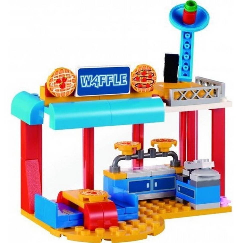 Конструктор Super Wings Small Blocks Buildable Vehicle Set грузовик и магазин EU385008