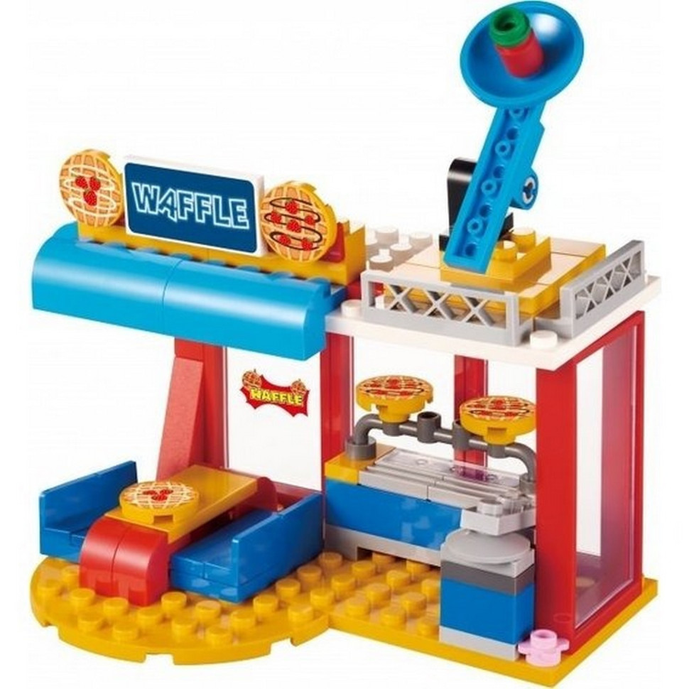 Конструктор Super Wings Small Blocks Buildable Vehicle Set грузовик и магазин EU385008