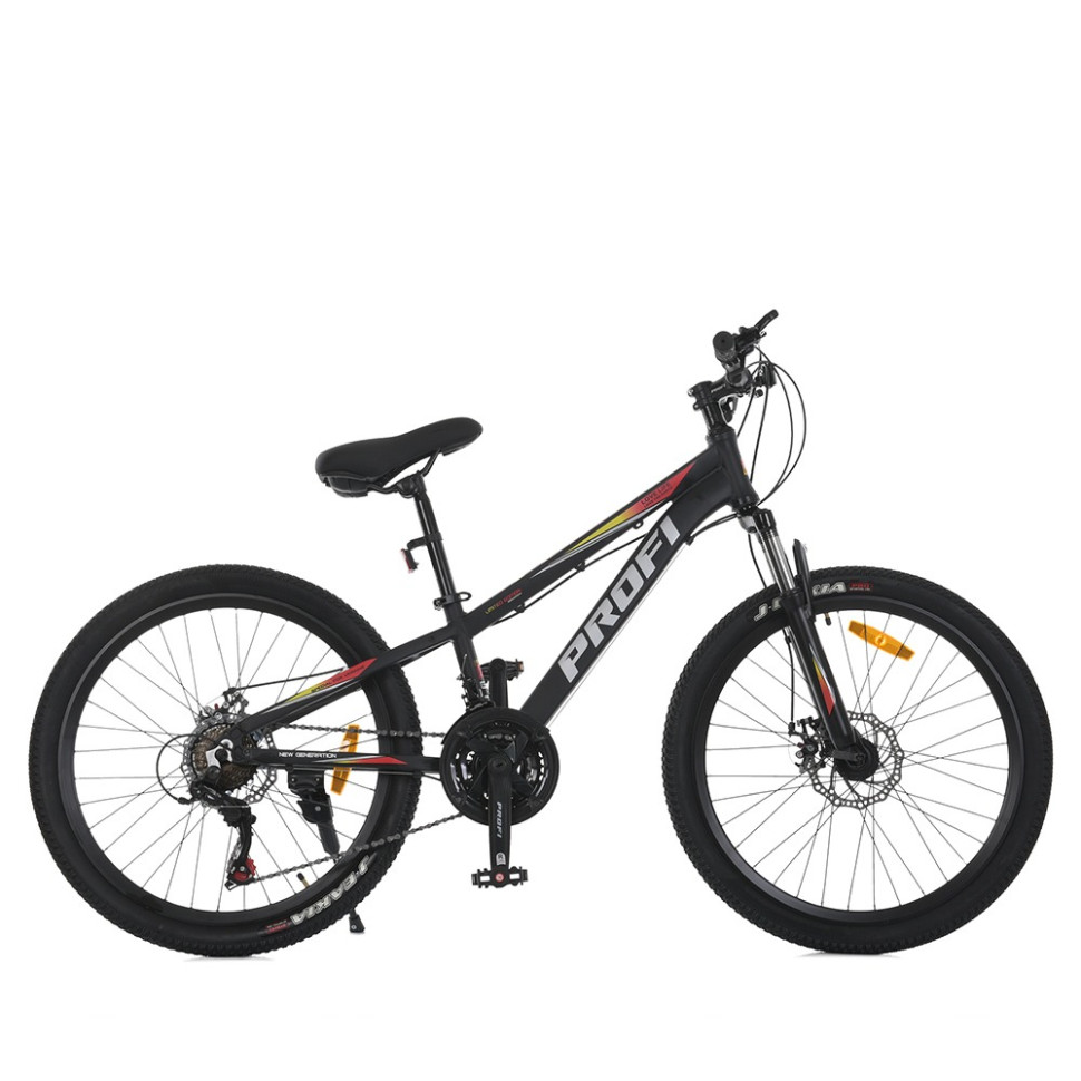 Велосипед PROF1 MTB2601-2, 26 дюймов, алюминиевая рама 13 Shimano 21SP черный