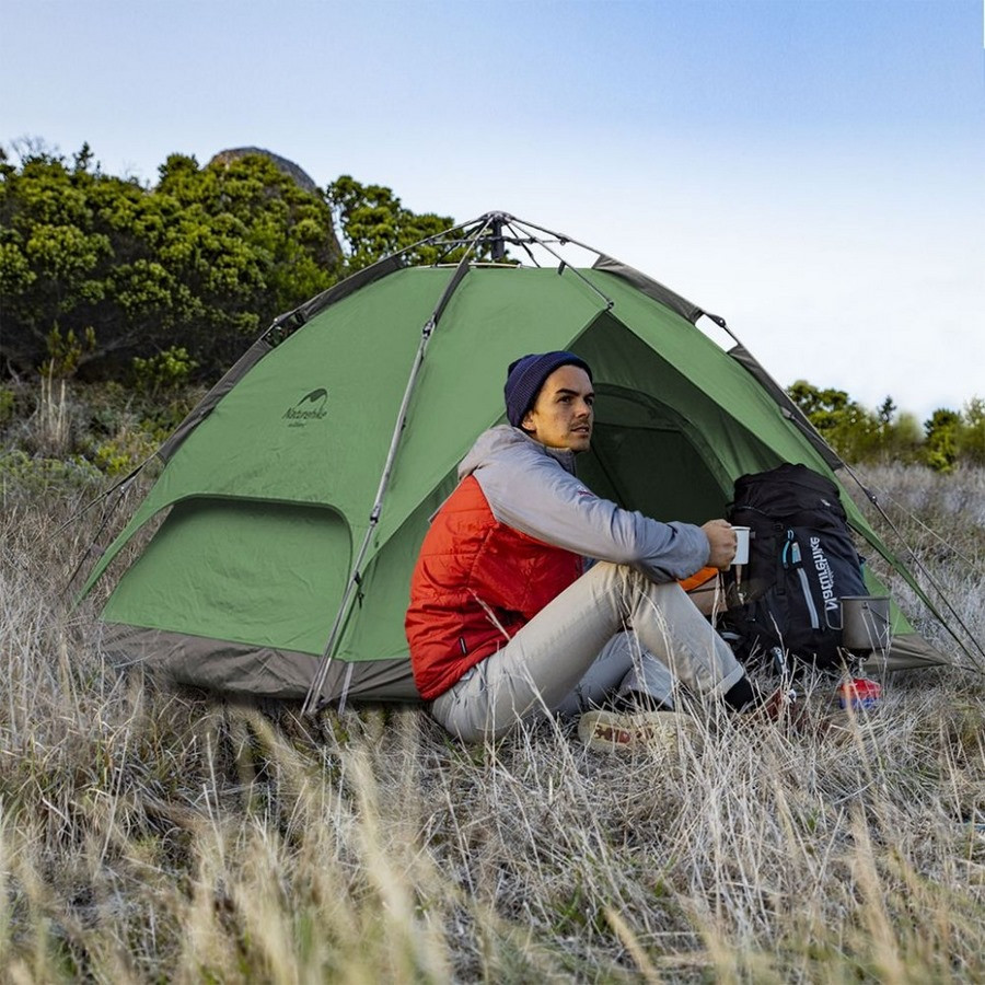 Намет чотиримісний автоматичний NH21ZP008 Naturehike 6976023920660 темно-зелений