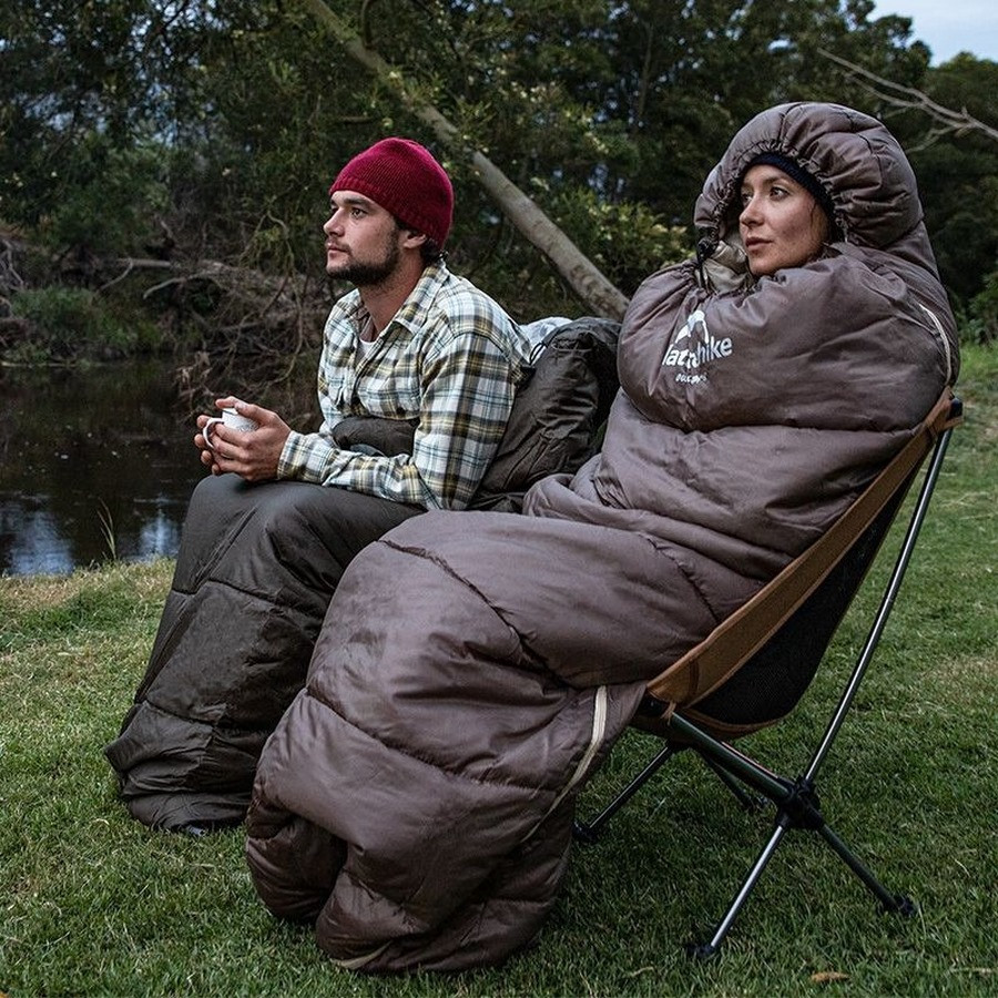 Спальник із капюшоном U250S NH20MSD07 Naturehike 6927595769294-L (0°C), лівий, коричневий