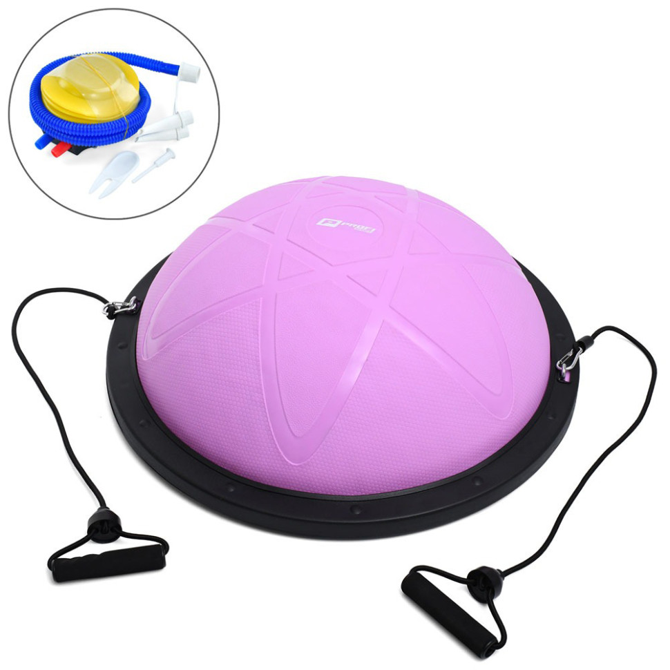Балансировочная платформа с эспандером Prof1 MS 2609-11 диаметр 60 см