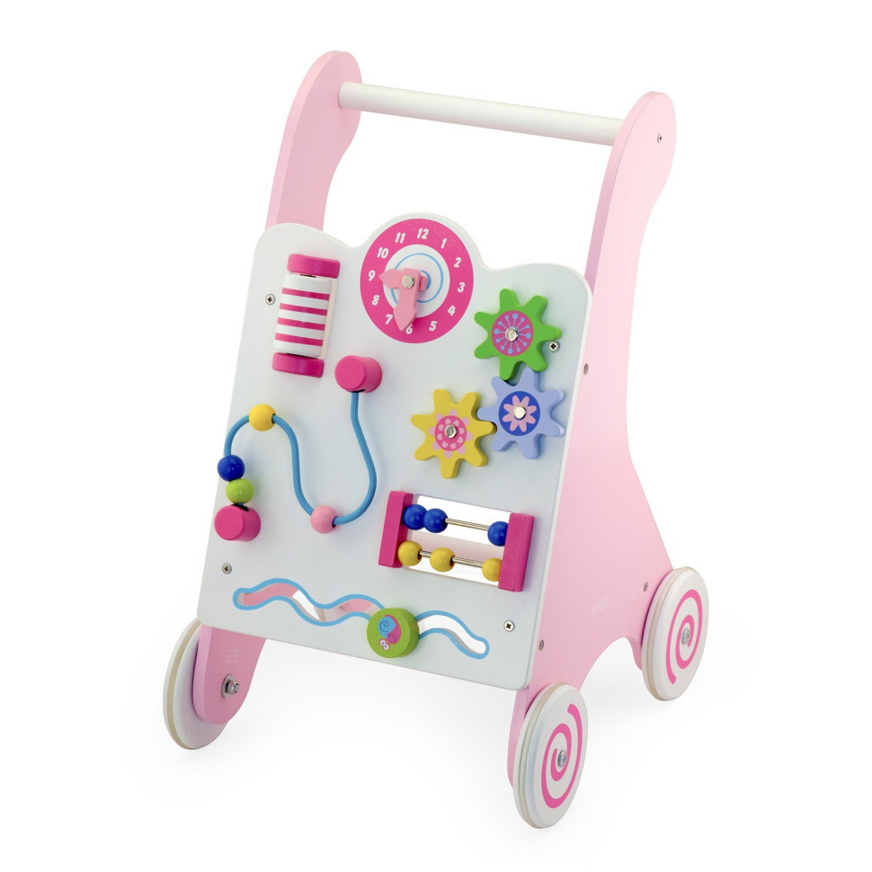 Дитячі ходунки-каталка Viga Toys 50178 з бізібордом