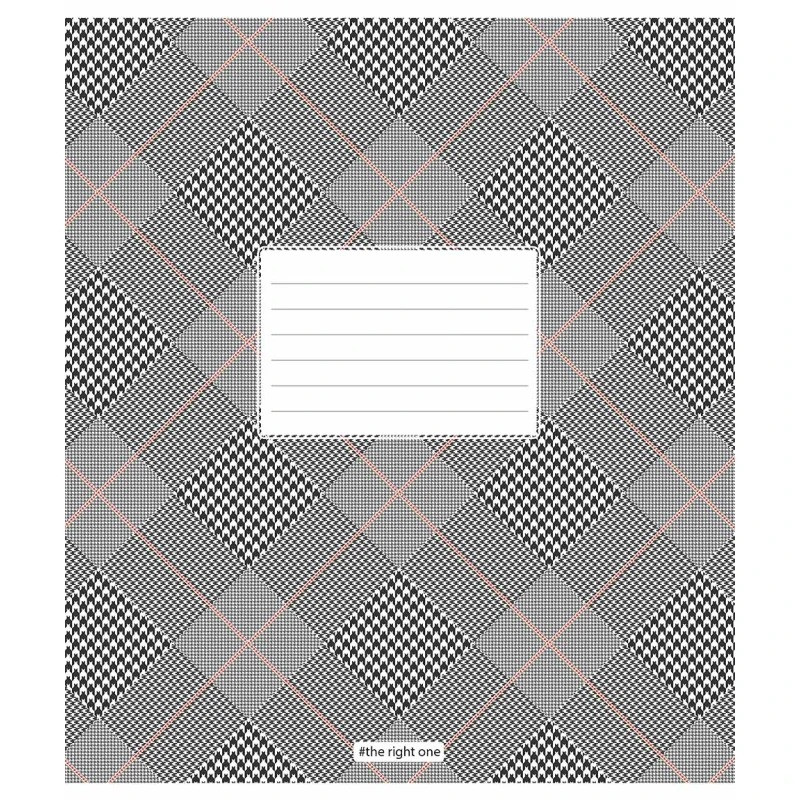 Тетрадь ученическая «Houndstooth print» Школярик 024-3387K-1 в клетку, 24 листа