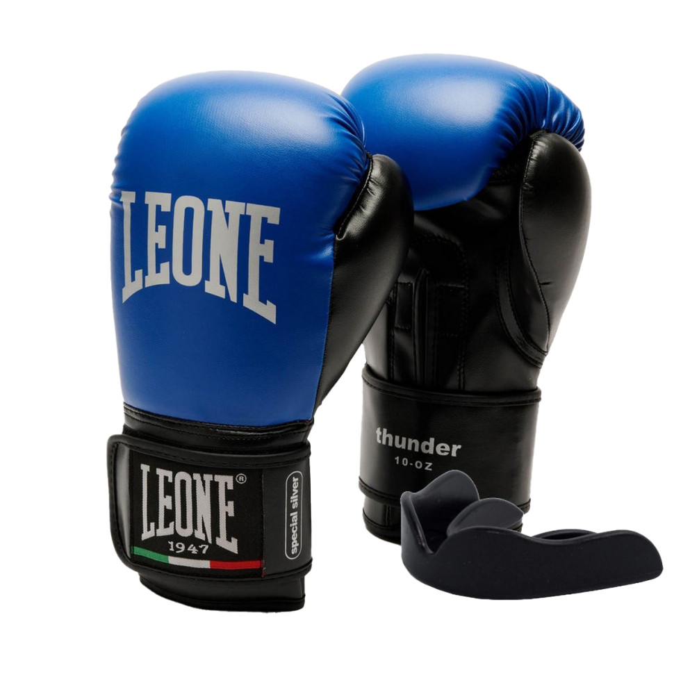 Боксерські рукавиці GN383 THUNDER Leone GN383_Blue_10oz 10 унцій (капа в комплекті)