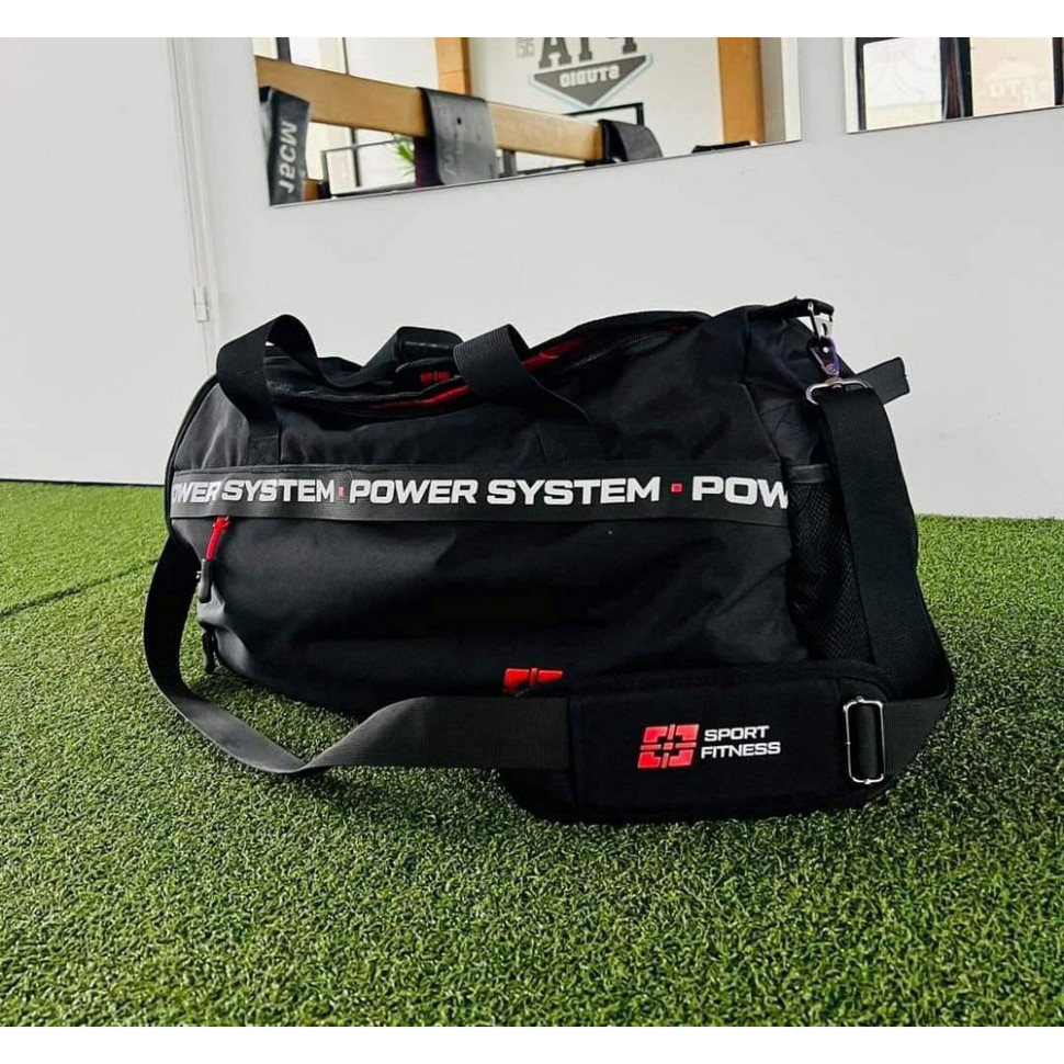 Спортивна сумка PS-7012 Gym Bag-Dynamic Power System 7012BR-3 Black/Red