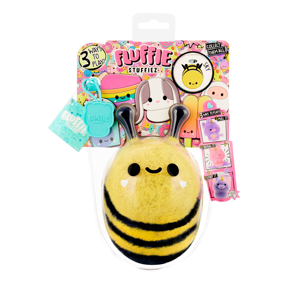 Мягкая игрушка-антистрес Пчелка-Божья коровка Fluffie Stuffiez 594475-5 серии 