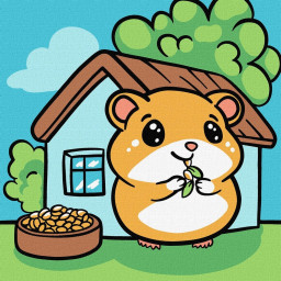 Картина по номерам "Хомячок" ©art_selena_ua Идейка KHO6296, 25х25 см Картина по номерам "Хомячок" ©art_selena_ua Идейка KHO6296, 25х25 см