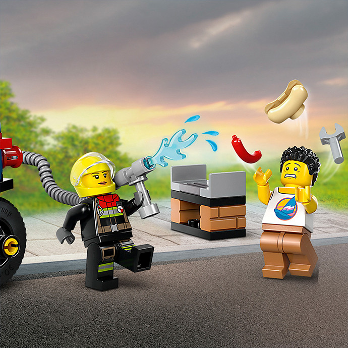 Конструктор LEGO City Пожежний рятувальний мотоцикл 60410, 57 деталей