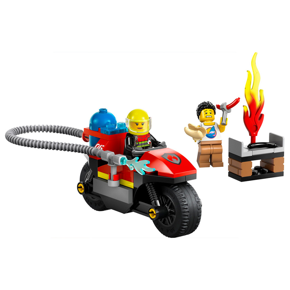 Конструктор LEGO City Пожежний рятувальний мотоцикл 60410, 57 деталей