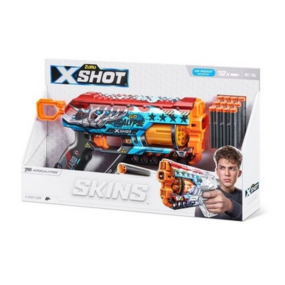 Скорострельный бластер X-SHOT 36561E Skins Griefer Apocalypse (12 патронов)