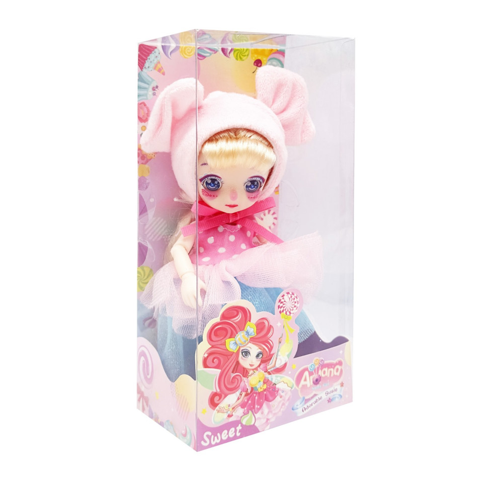 Дитяча шарнірна лялька Bambi DH2367-3 миле вбрання, розмір 16 см