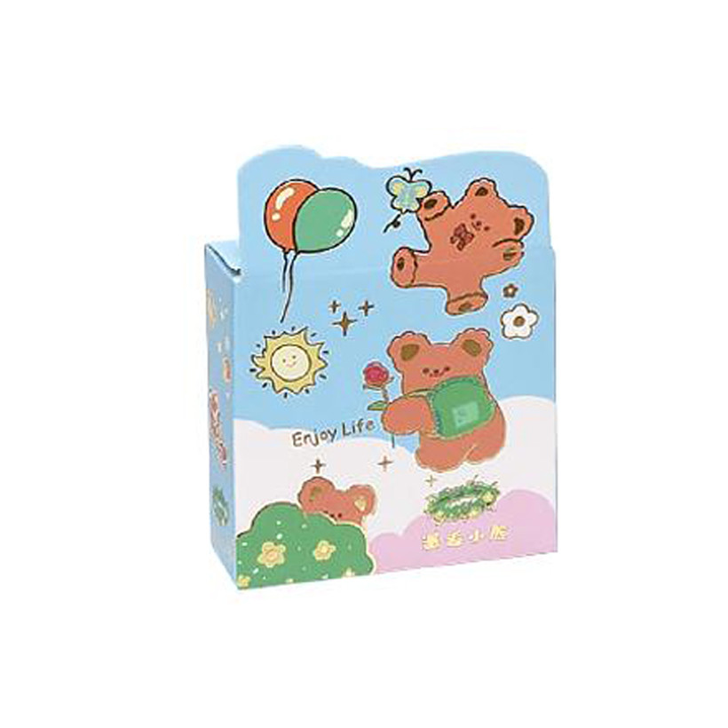 Скотч декоративный с наклейками Bambi XM-JD2233-2, 20 наклеек 
