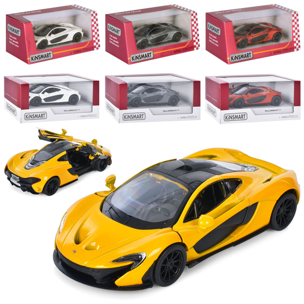 Машинка McLaren P1 Kinsmart KT5393W инерционная, 1:36