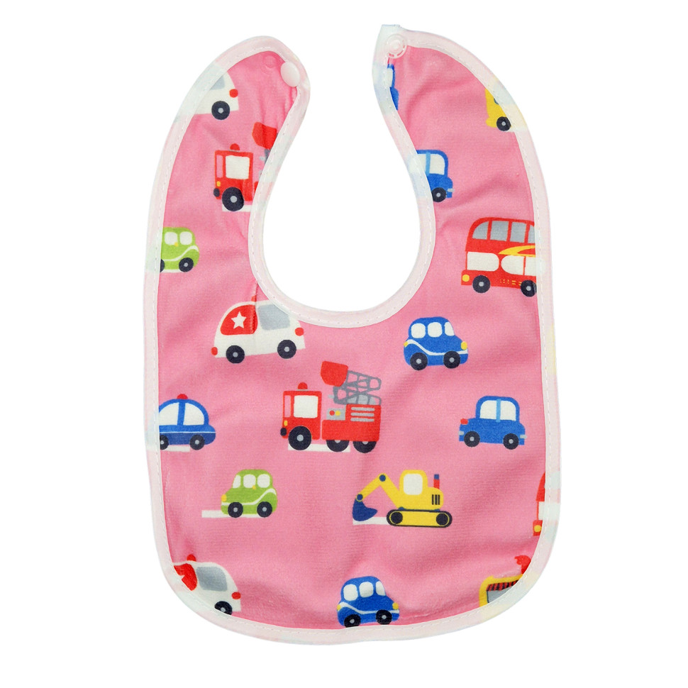 Детский тканевый слюнявчик Mega Zayka MGZ-0600-23 на кнопке