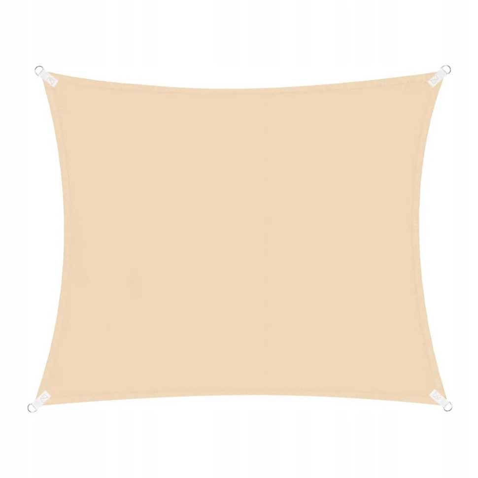 Тент-парус теневой для дома, сада и туризма Springos SN1030, 3 x 3 м, Beige