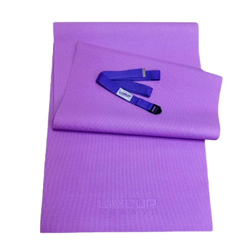 Комплект коврик и ремень для йоги YOGA MAT + BELT LiveUp LS3231-04v-Combo 173 x 61 x 0.4 см