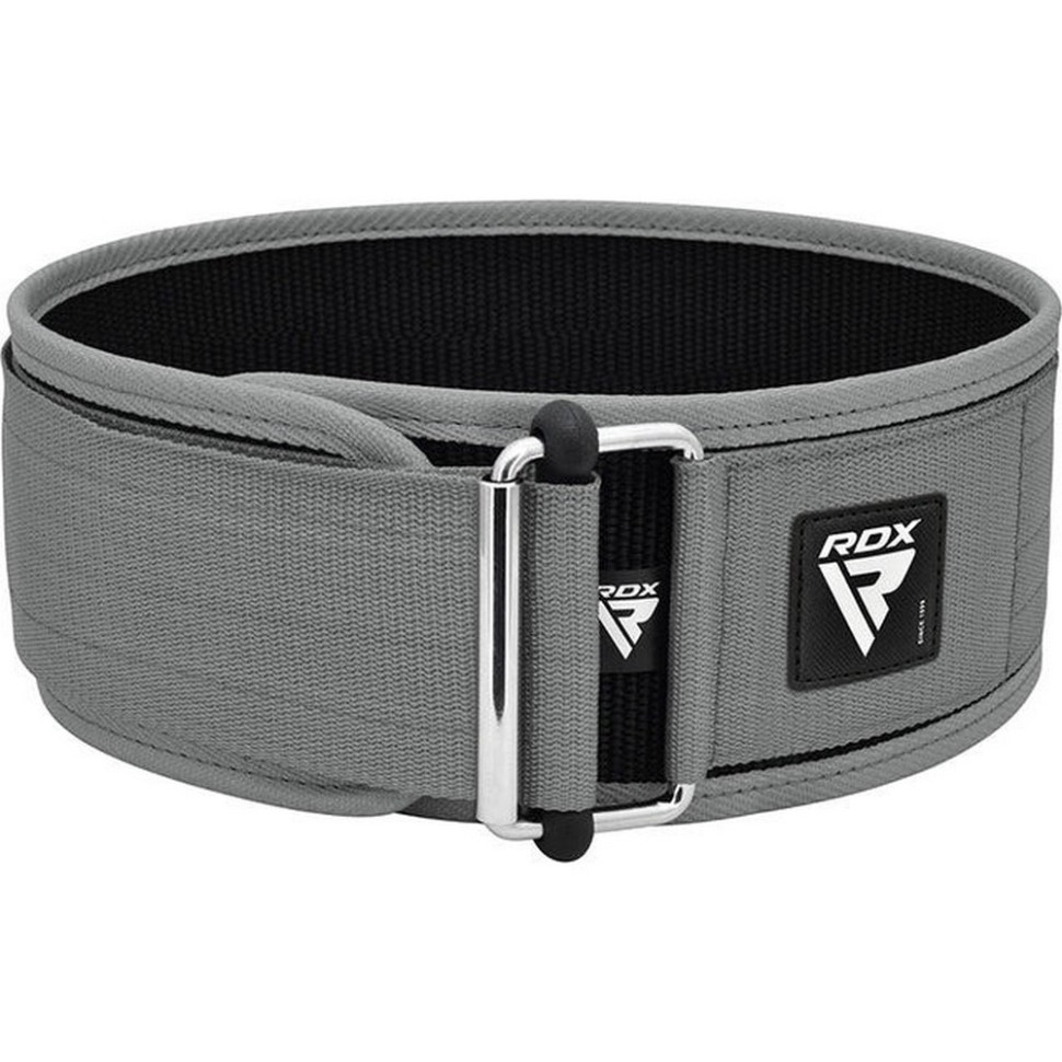 Пояс для тяжелой атлетики RX1 Weight Lifting Belt RDX Inc Limited WBS-RX1G-XL, Grey, XL