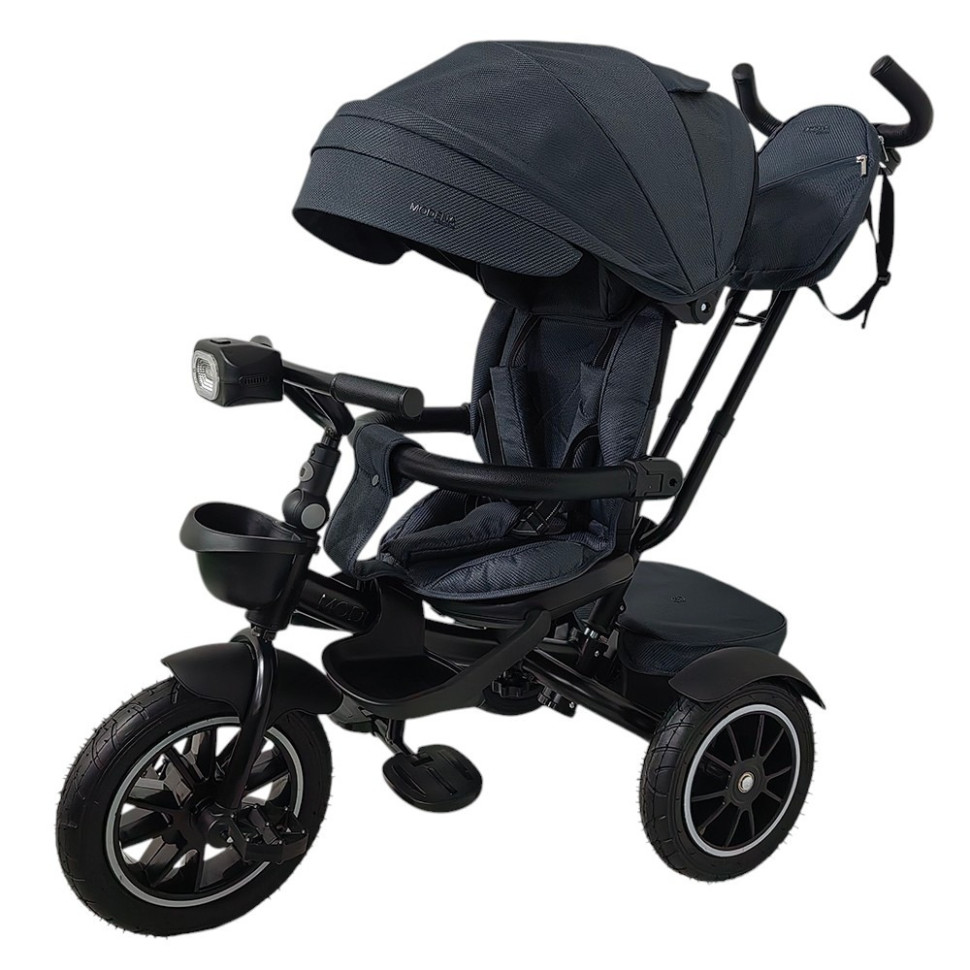 Дитячий триколісний велосипед MODENA El Camino ME 1193 Dark Gray, з батьківською ручкою