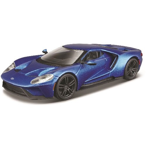 Автомодель - FORD GT (голубой металлик, серебристый металлик, 1:32) 18-43043