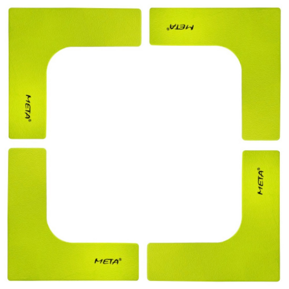 Набір плоских кутових фішок-маркерів Flat Corner Marker Meta 4004000100, 4 шт