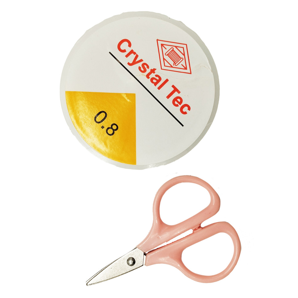 Детский набор бисера для создания украшений Bambi 610-34 ножницы, леска в комплекте