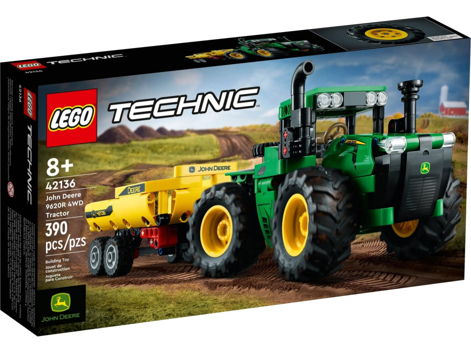 Конструктор LEGO Technic Трактор John Deere 9620R 4WD 42136