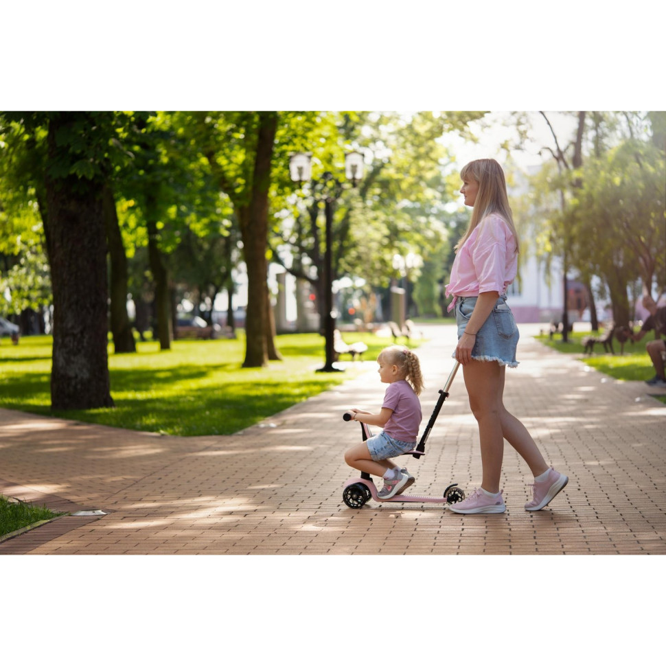 Самокат Miqilong Alamo Розовый ALAMO-125-PINK