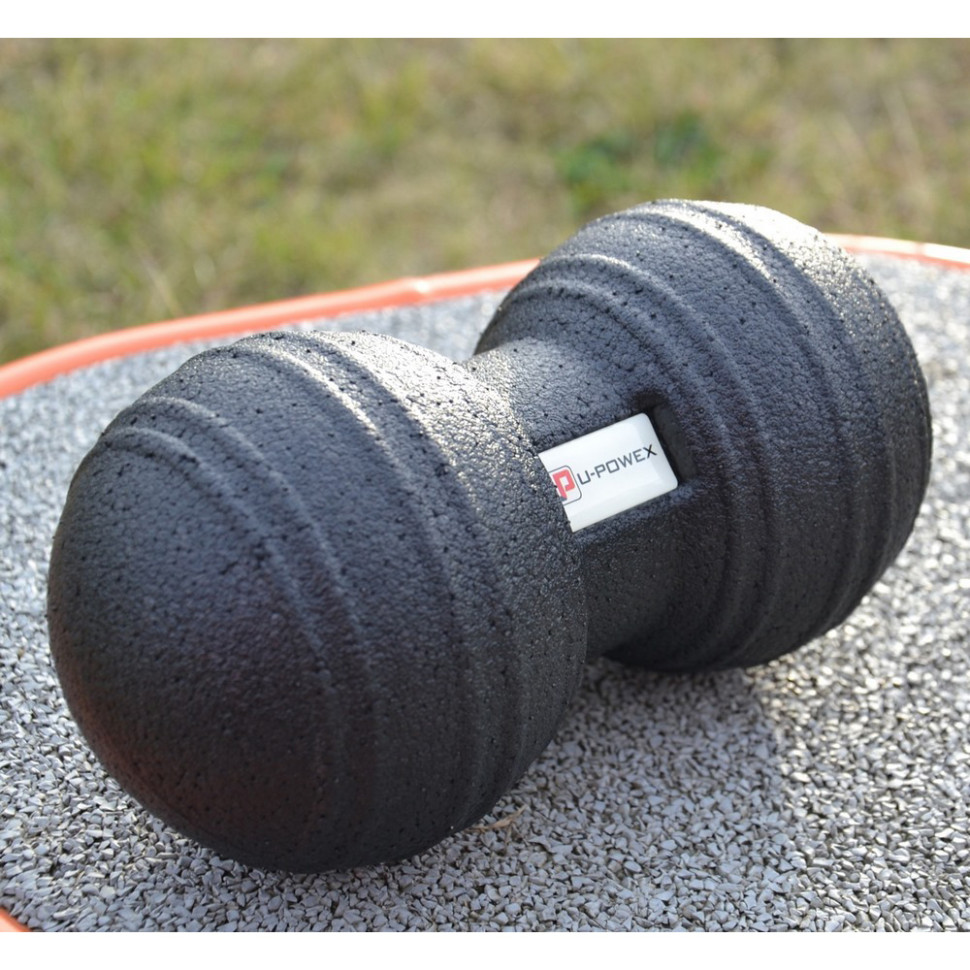 Массажный мяч двойной Epp foam peanut ball U-POWEX UP_1004_Ball_D12*24cm, Black