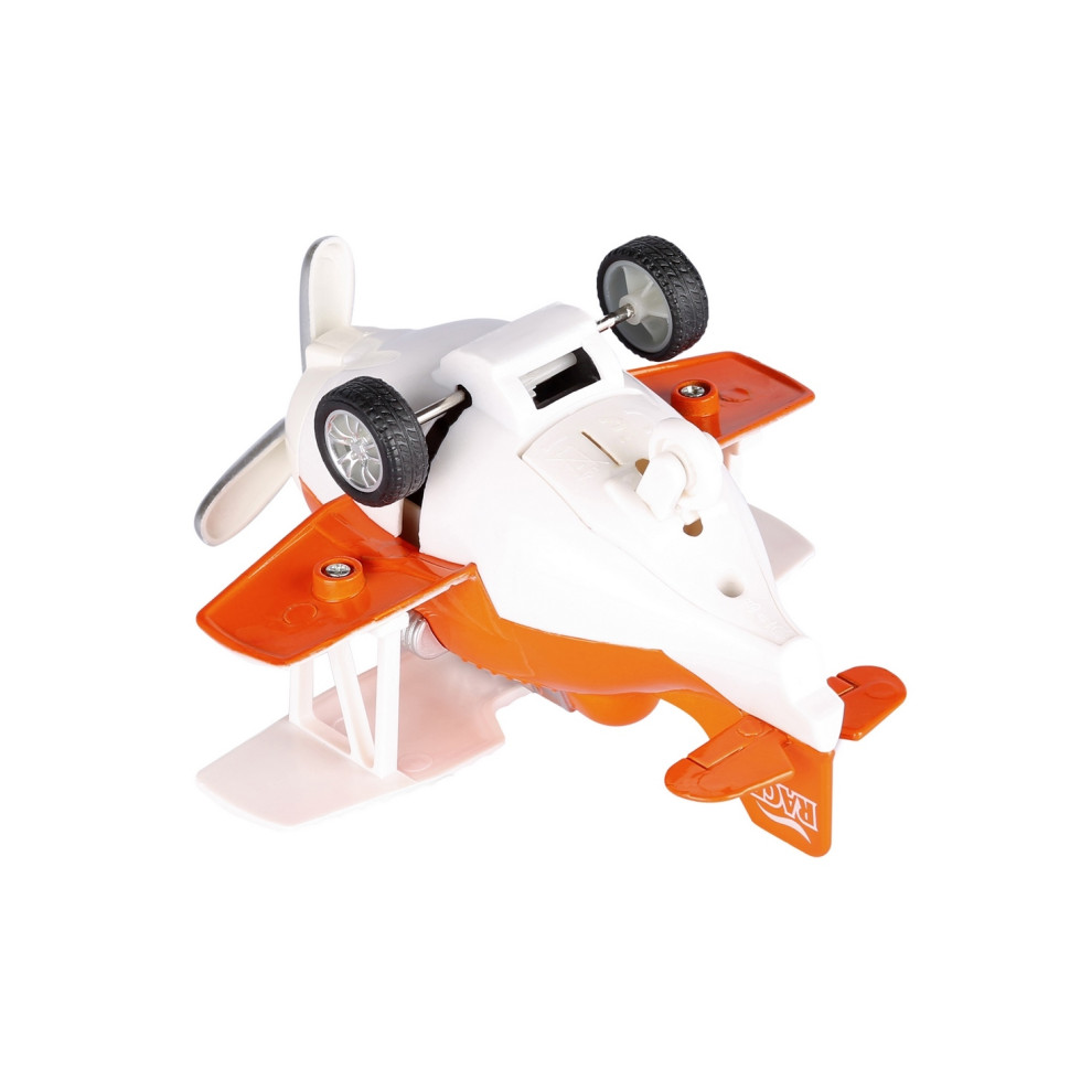 Самолет металический инерционный Same Toy Aircraft оранжевый со светом и музыкой SY8012Ut-1