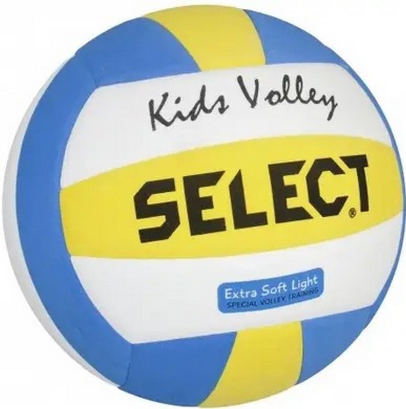 Мяч волейбольный KIDS VOLLEY NEW Select 214460-329 белый, желтый, синий № 4