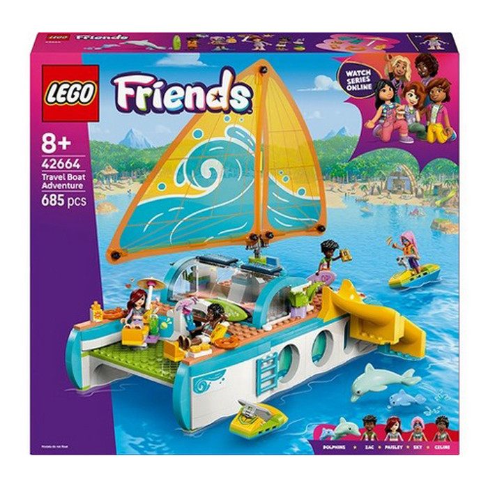 Конструктор Friends Пригоди на туристичному човні LEGO 42664, 685 деталей