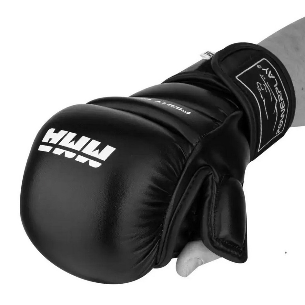 Рукавиці для MMA PowerPlay PP_3026_M_Black, M