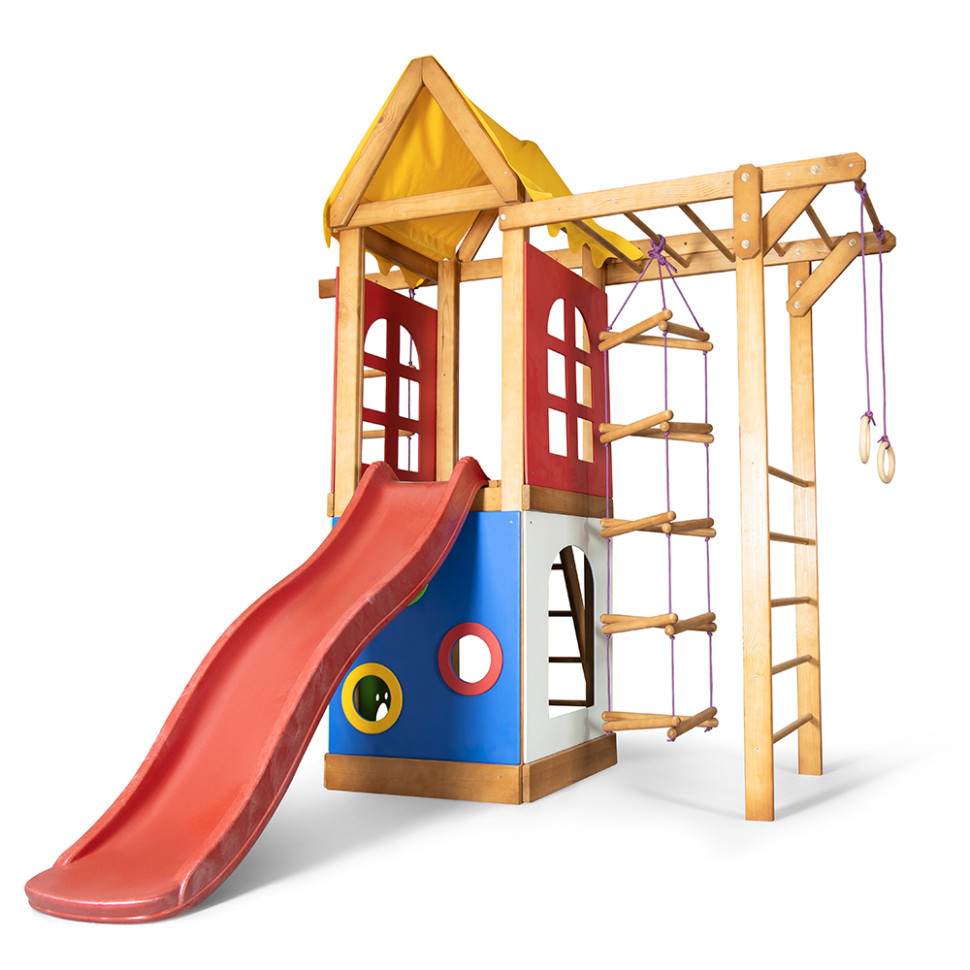 Дитячий ігровий комплекс SportBaby Babyland-22 з гіркою, кільцями та сходами