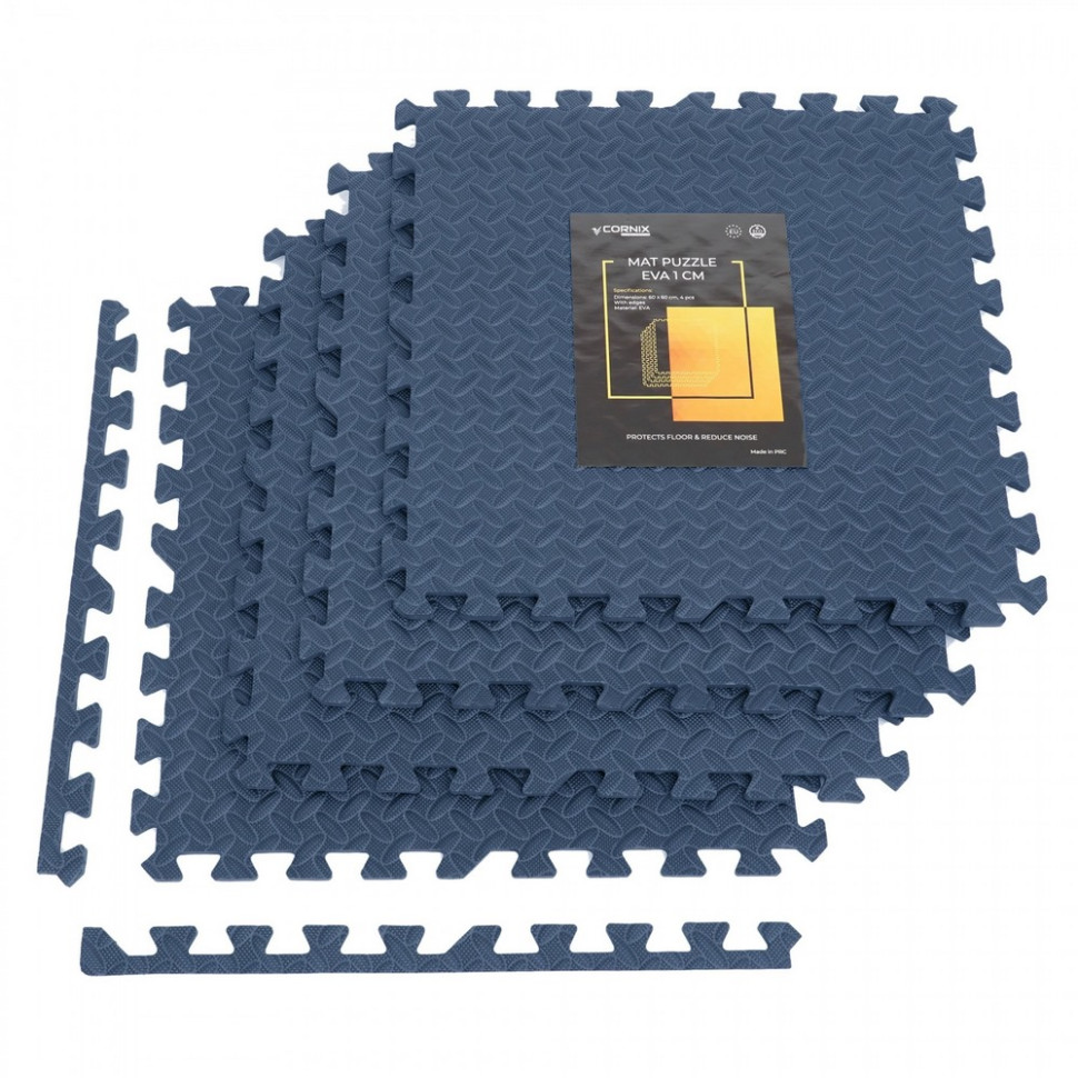 Мат-пазл (ласточкин хвост) Mat Puzzle Cornix XR-0239 EVA 120 x 120 x 1 cм, Navy Blue