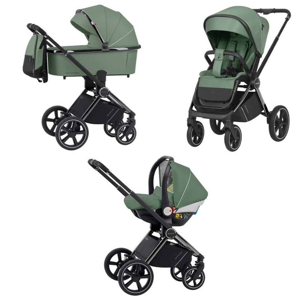 Коляска универсальная 3 в 1 Ultimo CARRELLO CRL-6512 Fern Green 