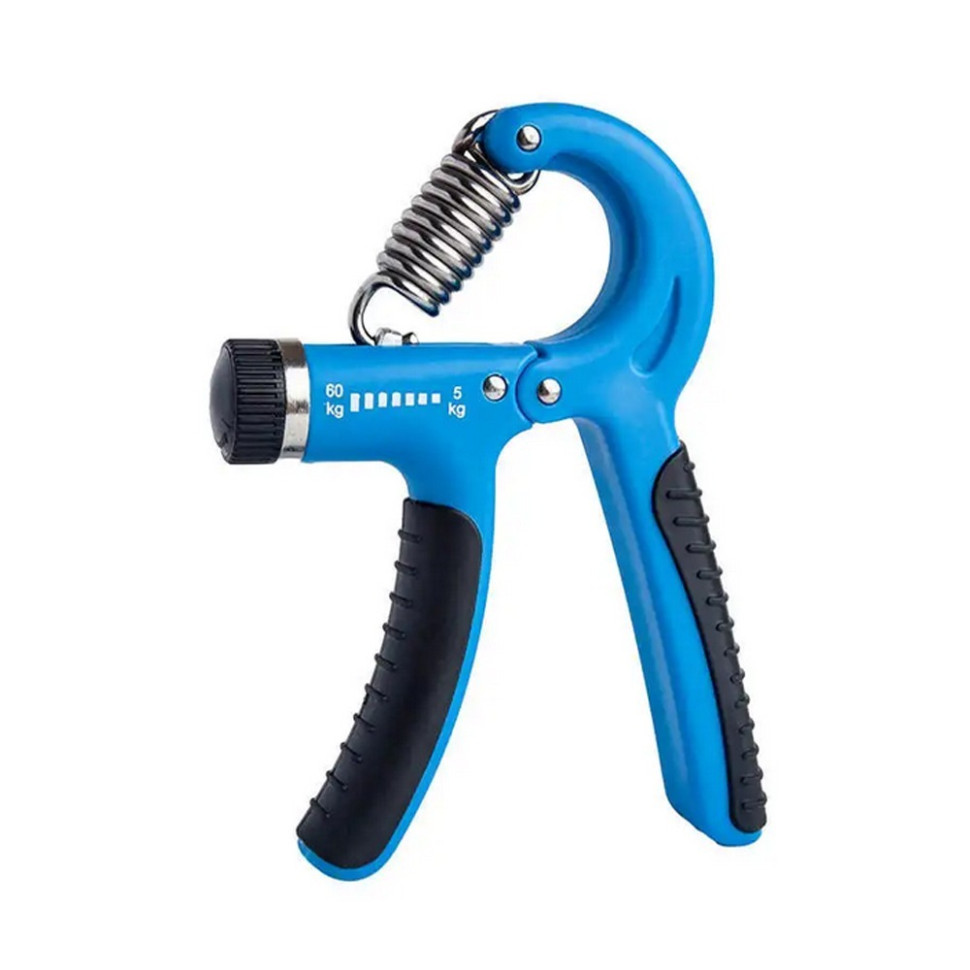 Эспандер кистевой пружинный с регулируемой нагрузкой Power Grip Pro Newt NE-W-87-BL 5-60 кг