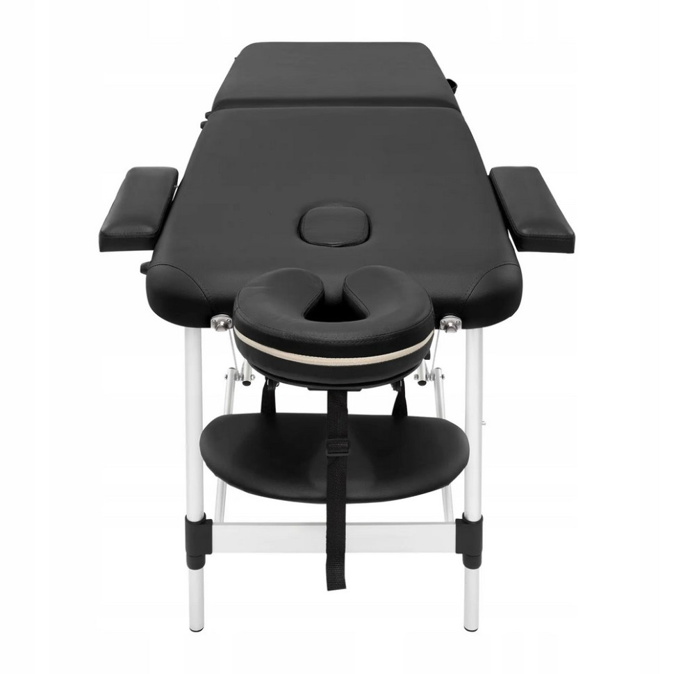 Масажний стіл складаний Massage Table Alu W60 4FIZJO TABLEW60BLACK, Black