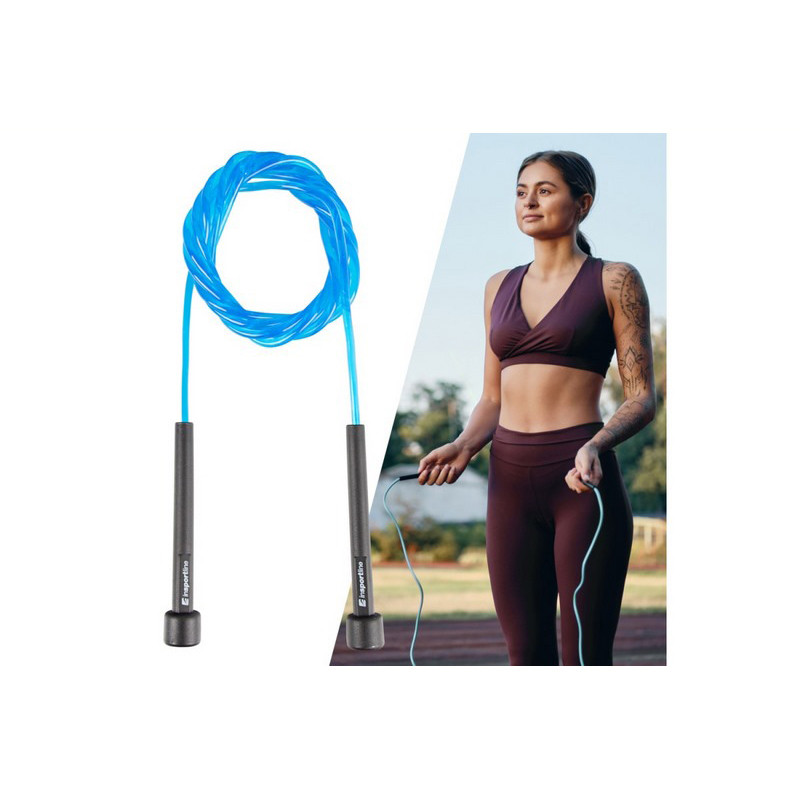 Скакалка спортивна JumpSpeed inSPORTline 24306-3 синій, довжина 275 см