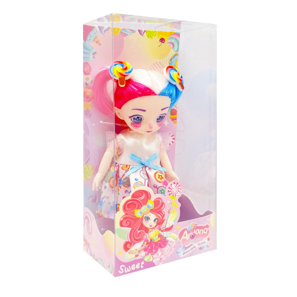 Дитяча шарнірна лялька Bambi DH2367-2 миле вбрання, розмір 16 см