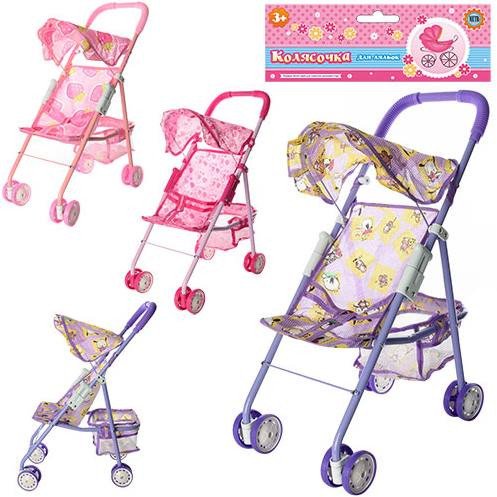 Коляска для ляльок Metr+ M 0352 тростинка, 46х53х22 см